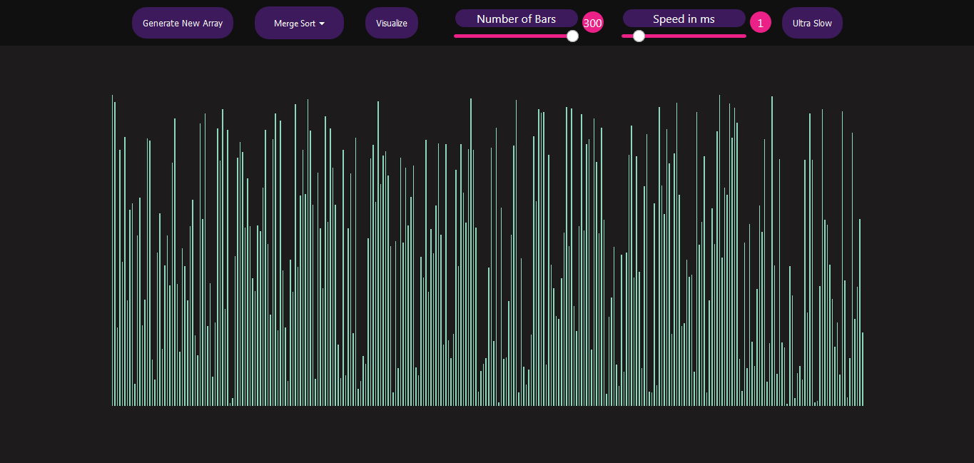 Preview image of the pathfinding algorithm visualizer application